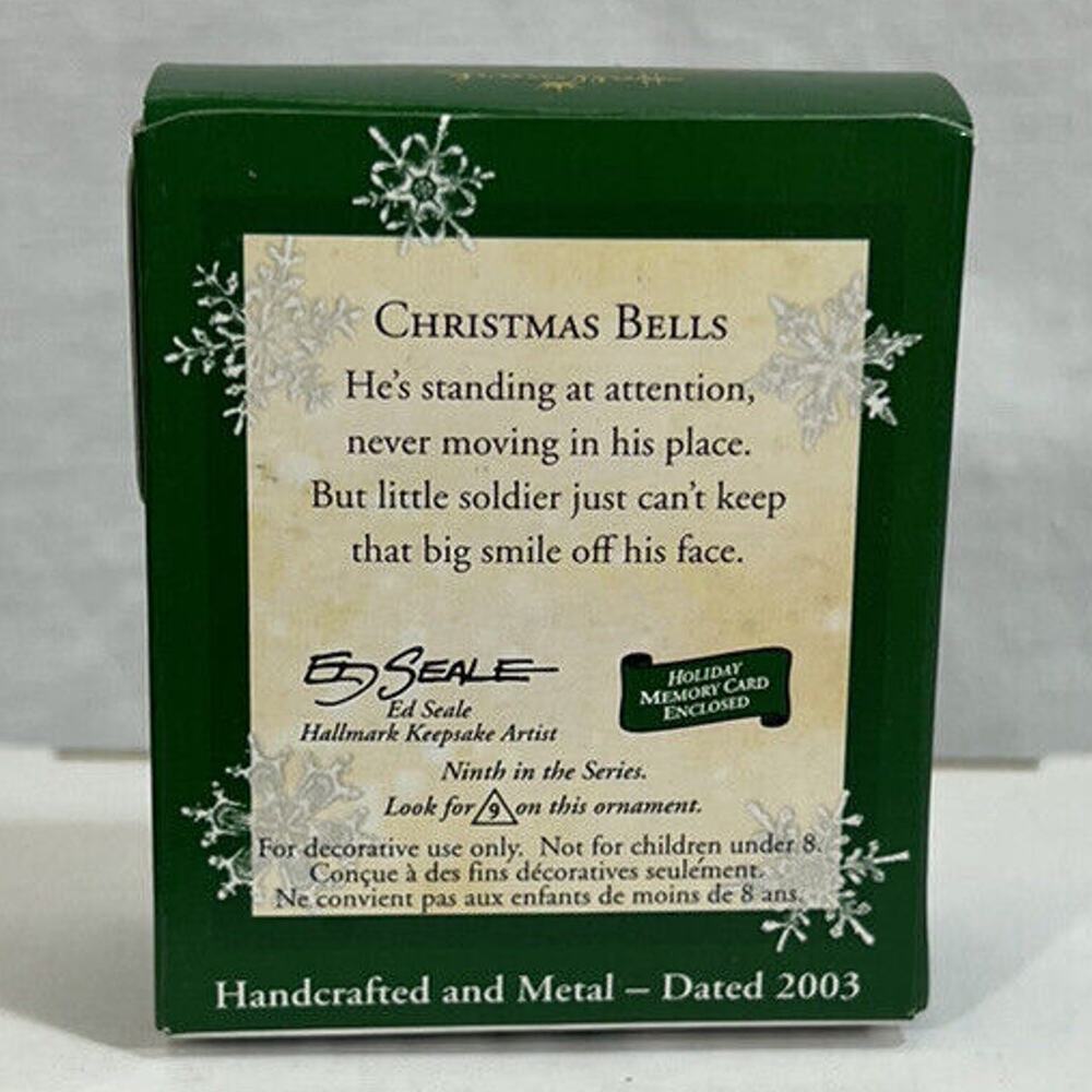 Hallmark 2003 MINIATURE Christmas Bells‎ mini Ornament 9th Soldier Nutcracker - Picture 3 of 3